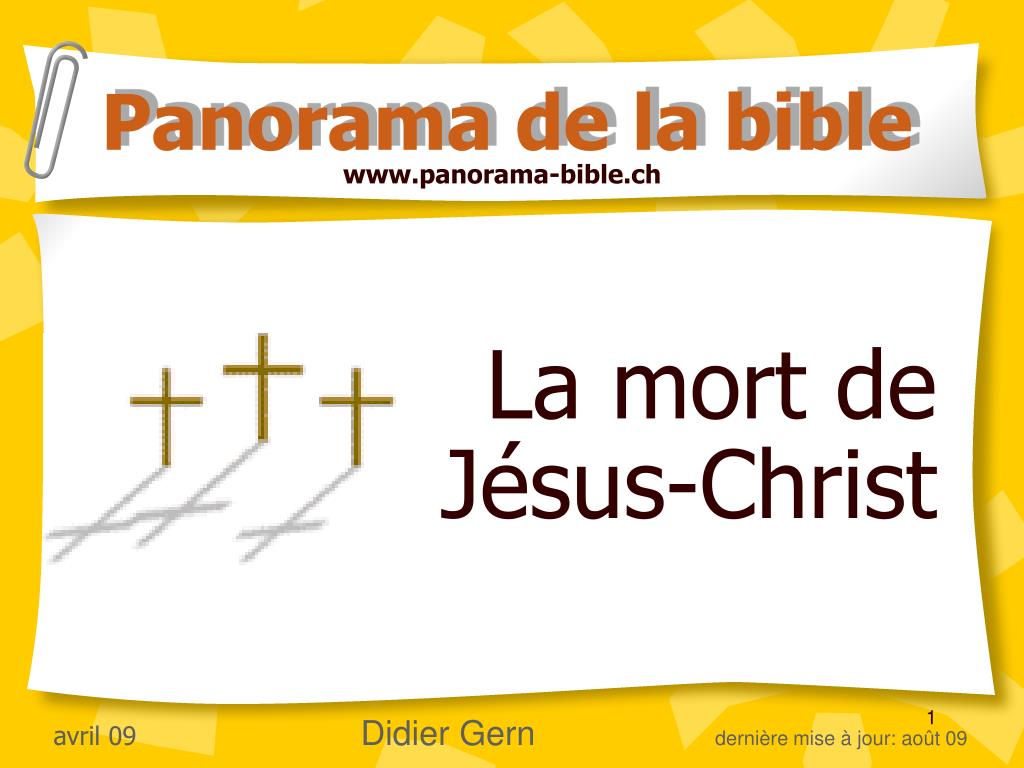 PPT - La mort de Jésus-Christ PowerPoint Presentation, free download ...