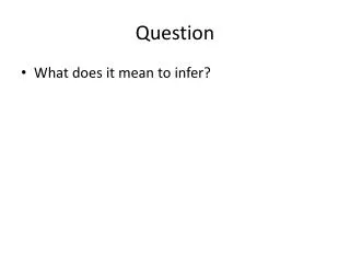 question