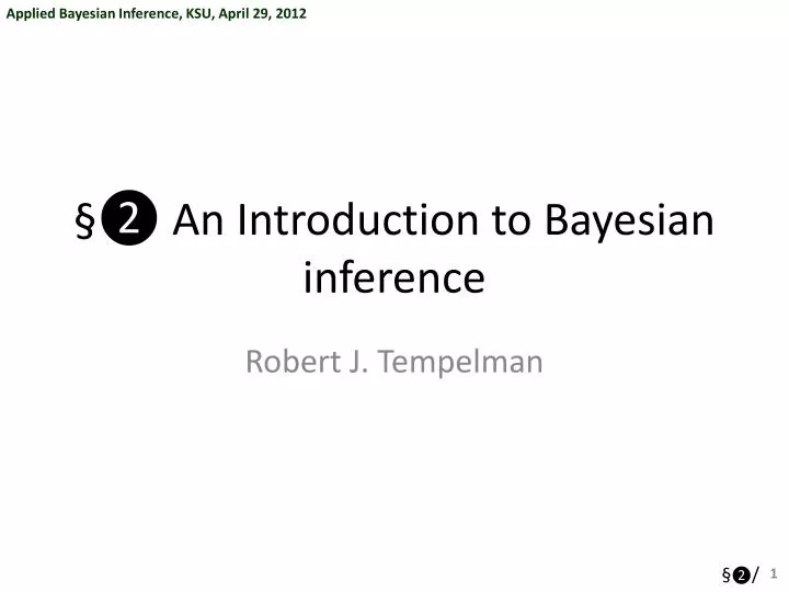 an introduction to bayesian inference
