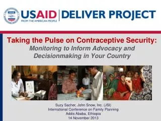 Suzy Sacher, John Snow, Inc. (JSI) International Conference on Family Planning