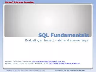 SQL Fundamentals