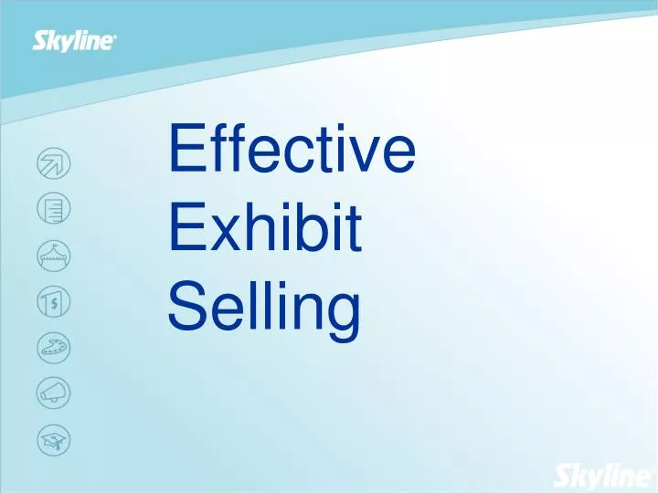 effective exhibit selling