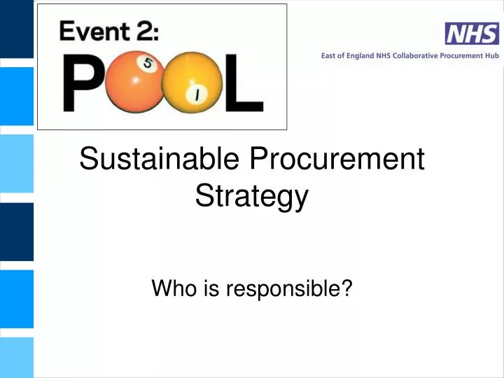 sustainable procurement strategy