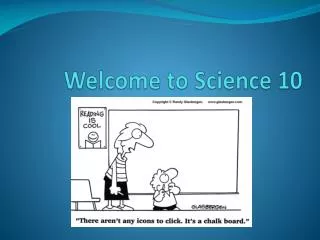 Welcome to Science 10