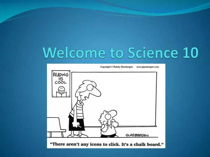 welcome to science 10