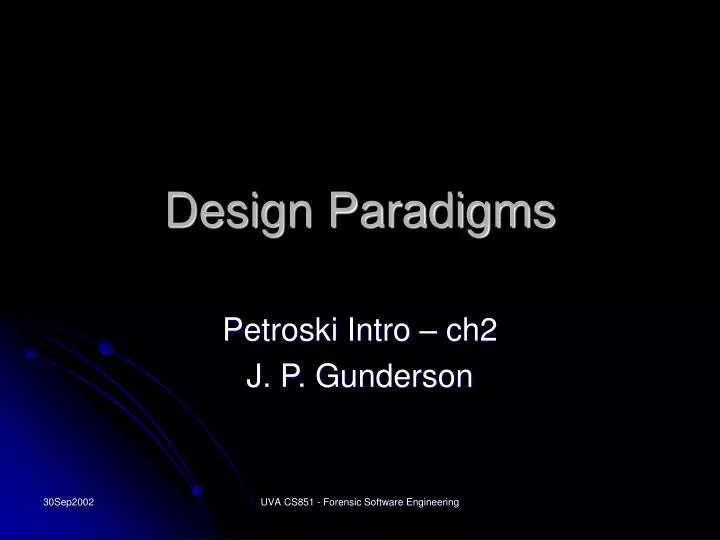 design paradigms