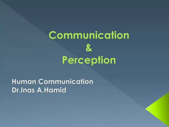 communication perception