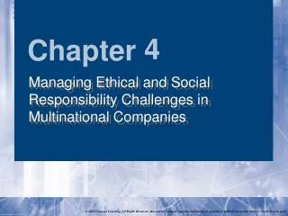 Managing Ethical and Social Responsibility Challenges in Multinational Companies