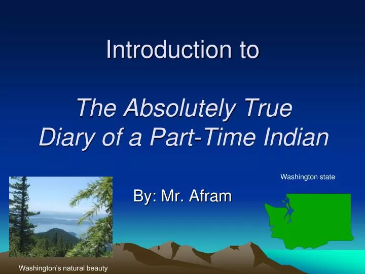 introduction to the absolutely true diary of a part time indian