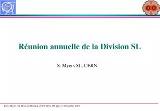 r union annuelle de la division sl