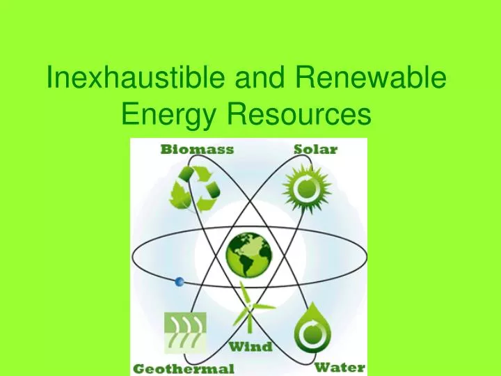 inexhaustible and renewable energy resources