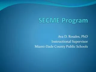 SECME Program