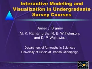 Interactive Modeling and Visualization in Undergraduate Survey Courses