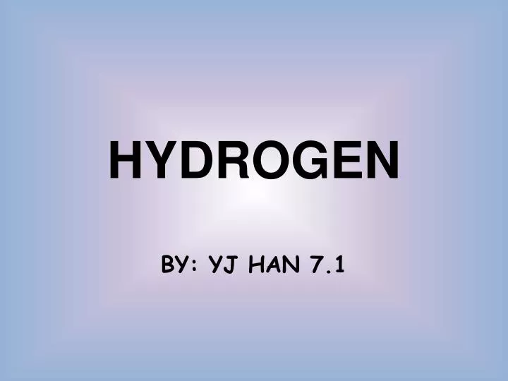 hydrogen