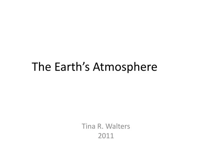 the earth s atmosphere