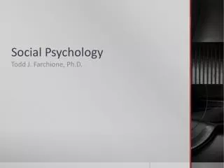 Social Psychology