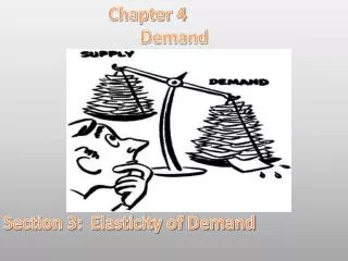Chapter 4 Demand Section 3: Elasticity of Demand