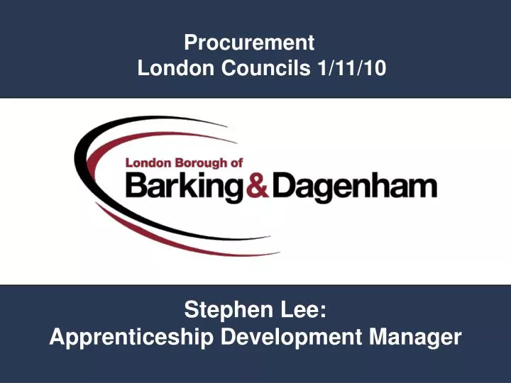 procurement london councils 1 11 10