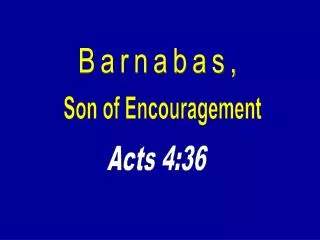Barnabas,