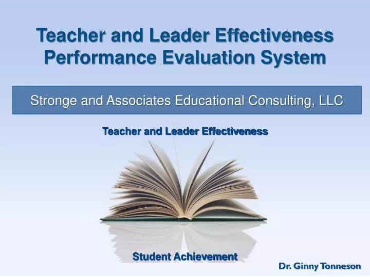 teacher and leader effectiveness performance evaluation system