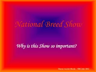 National Breed Show