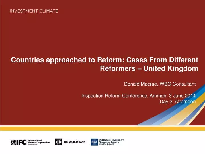 countries approached to reform cases from different reformers united kingdom