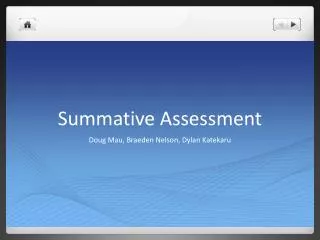 summative assessment
