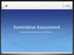 Summative Assessment - slide 1