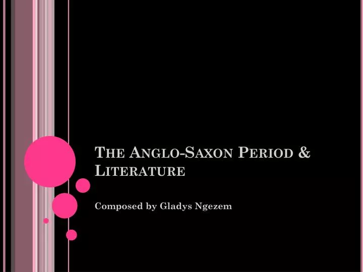 the anglo saxon period literature