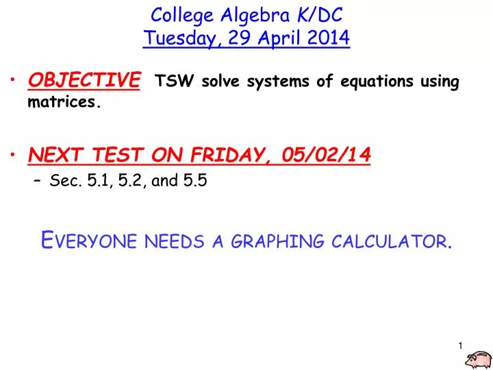 college algebra k dc tuesday 29 april 2014