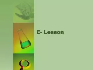 E- Lesson