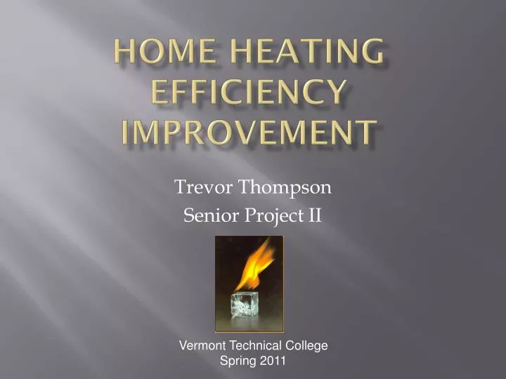 home heating efficiency improvement