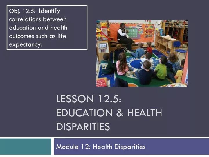 lesson 12 5 education health disparities