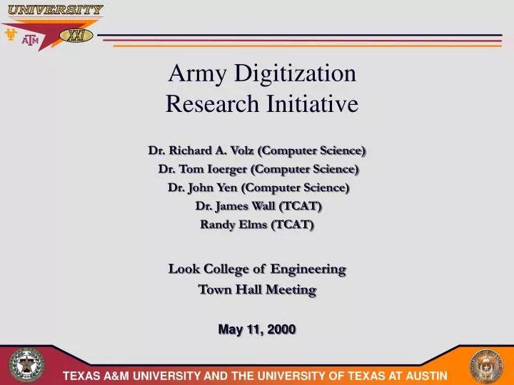 army digitization research initiative