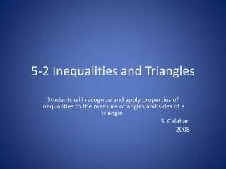 5 2 inequalities and triangles