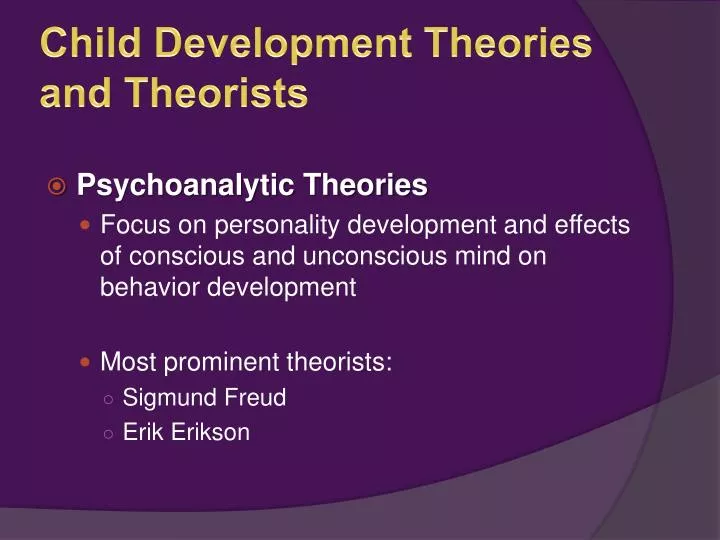 child development theories and theorists