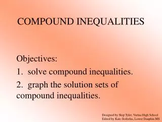 compound inequalities
