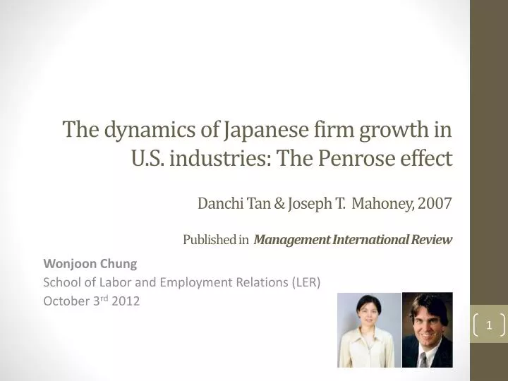 wonjoon chung school of labor and employment relations ler october 3 rd 2012