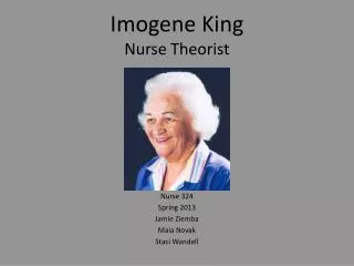 Imogene King Nurse Theorist