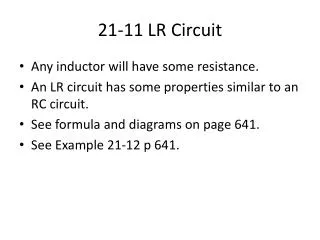 21-11 LR Circuit