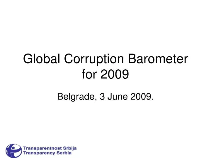 global corruption barometer for 20 09
