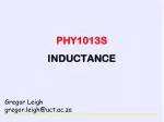 PHY1013S INDUCTANCE - slide 1