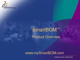 SmartBOM ? Product Overview