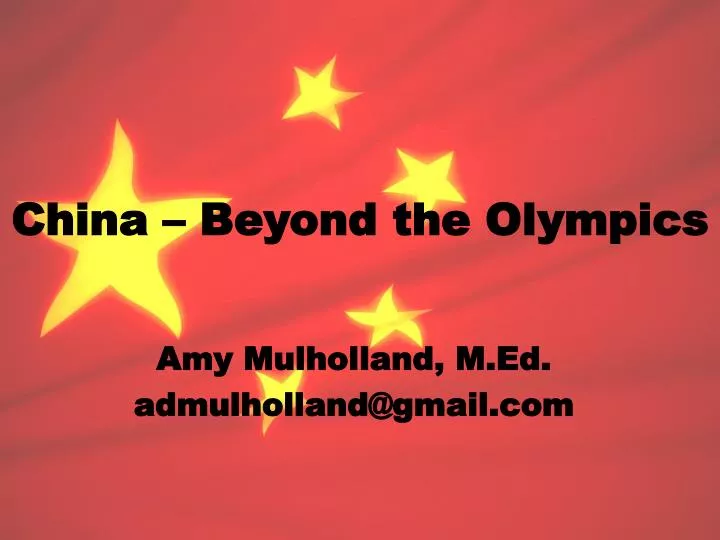 china beyond the olympics