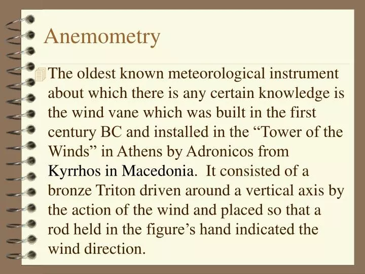 anemometry