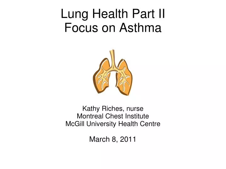kathy riches nurse montreal chest institute mcgill university health centre march 8 2011