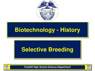 Biotechnology - History