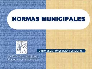 normas municipales