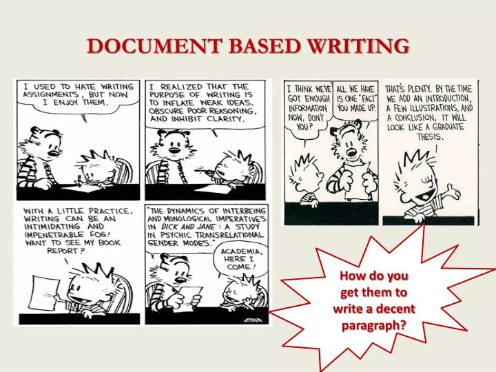 document based writing