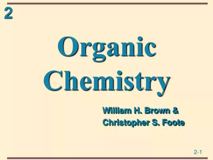 organic chemistry